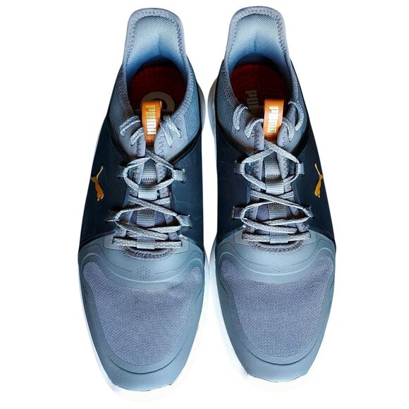 Puma IGNITE FASTEN8 PRO Men's Spikeless Gray Golf Shoes PWRStrap Fit Size 11.5 - Picture 2 of 10